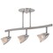Access Lighting Comet, 3 Light Adjustable LED Track, Brushed Steel Finish, Opal Glass 52030LEDDLP-BS/OPL - alternate 1